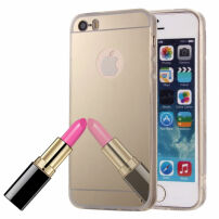 Zrcadlový ochranný kryt pro iPhone 5 / 5S / SE (2016) – zlatý