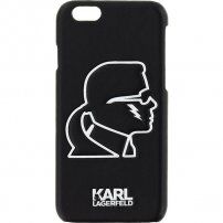 Karl Lagerfeld Hard Case Head Punk kryt pro iPhone 6 / 6S - černý