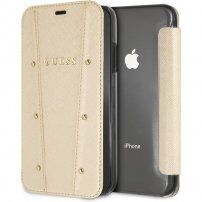 Guess Kaia Book flipové pouzdro pro iPhone 7 Plus / 8 Plus - zlaté