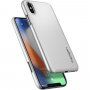 Spigen Thin Fit tenký kryt pro iPhone X - stříbrný