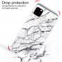 Kryt s držákem s 3D diamantovou texturou pro iPhone 11 Pro Max - bílý mramor