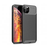 Kryt s texturou karbonových vláken pro iPhone 11 Pro Max - černý