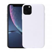 Howmark měkký pogumovaný kryt pro iPhone 11 Pro Max - bílý