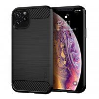 Mofi kryt s broušenou texturou pro iPhone 11 Pro Max - černý