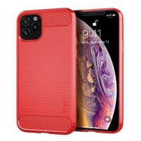 Mofi kryt s broušenou texturou pro iPhone 11 Pro - červený