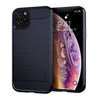 Mofi kryt s broušenou texturou pro iPhone 11 Pro - tmavě modrý