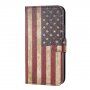 Flipové pouzdro se vzorem pro iPhone 11 Pro - retro vlajka USA