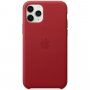 Originální Apple kožený kryt pro iPhone 11 Pro Max - červený