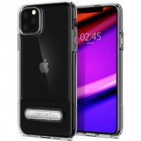 Spigen Slim Armor Essential S kryt se stojánkem pro iPhone 11 Pro Max - čirý