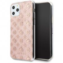 Guess 4G Peony Glitter kryt pro iPhone 11 Pro Max - růžový