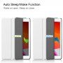 Pouzdro z PU kůže s funkcí uspání pro iPad 10,2" (2019-2021) - bílé