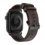 DUX DUCIS kožený řemínek pro Apple Watch Ultra 49mm / 46mm / 45mm / 44mm / 42mm - kávově hnědý