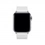 Kožený řemínek pro Apple Watch Ultra 49mm / 46mm / 45mm / 44mm / 42mm - bílý