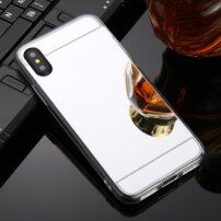 Zrcadlový kryt pro iPhone XR - stříbrný