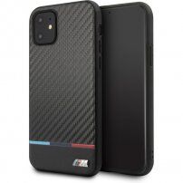 BMW M Carbon Tricolore kryt pro iPhone 11 Pro Max - černý