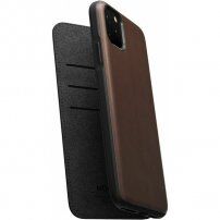 Nomad Folio kožené flipové pouzdro pro iPhone 11 Pro Max - hnědé