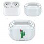 Transparentní obal z tvrdého plastu pro AirPods Pro - kaktus