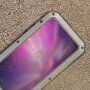 Super odolné pouzdro z kovu, silikonu a tvrzeného skla pro iPhone 11 Pro - stříbrné