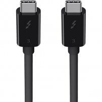 Belkin ThunderBolt 3 (USB-C / USB-C) datový a napájecí kabel pro iPhone / iPad / MacBook / AirPods - 0,8 m - černý