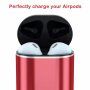 Powerbanka 5200 mAh s bezdrátovým nabíjením Apple Watch / AirPods - červená