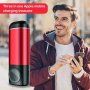 Powerbanka 5200 mAh s bezdrátovým nabíjením Apple Watch / AirPods - červená