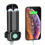 Powerbanka 5200 mAh s bezdrátovým nabíjením Apple Watch / AirPods - černá