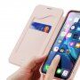 Dux Ducis flipové pouzdro se slotem na karty pro iPhone XR - růžové