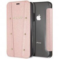 Guess Kaia Book case pouzdro pro iPhone XS Max - růžově zlaté