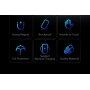 Dux Ducis flipové pouzdro se slotem na karty pro iPhone XR - modré