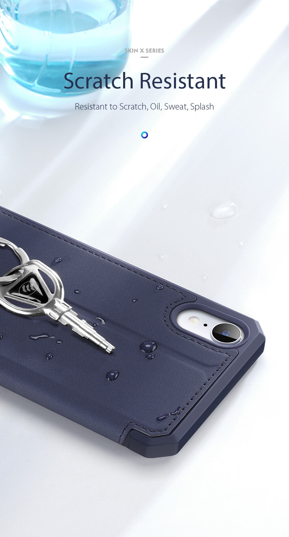 Dux Ducis flipové pouzdro se slotem na karty pro iPhone XR - růžové