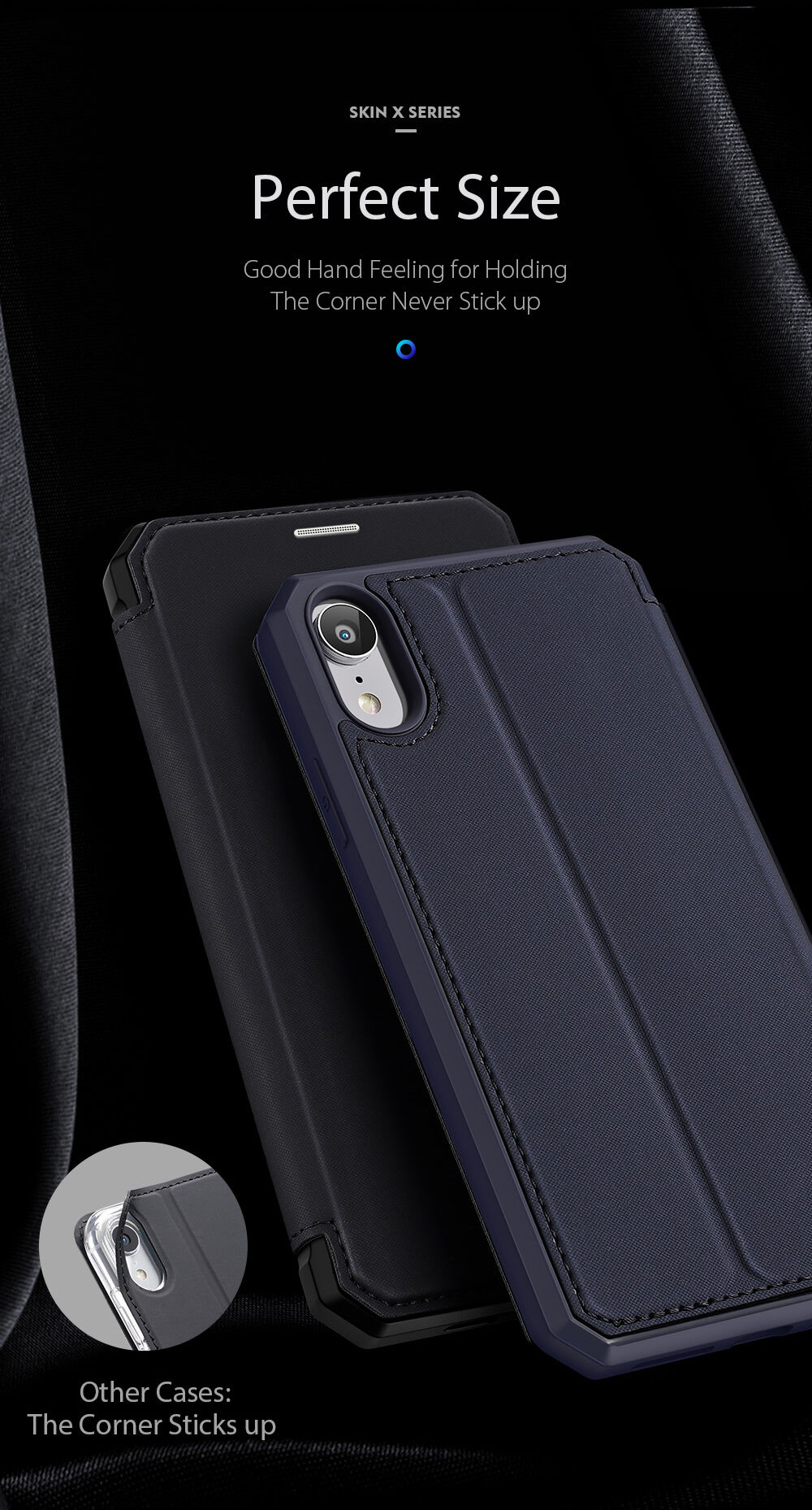 Dux Ducis flipové pouzdro se slotem na karty pro iPhone XR - růžové