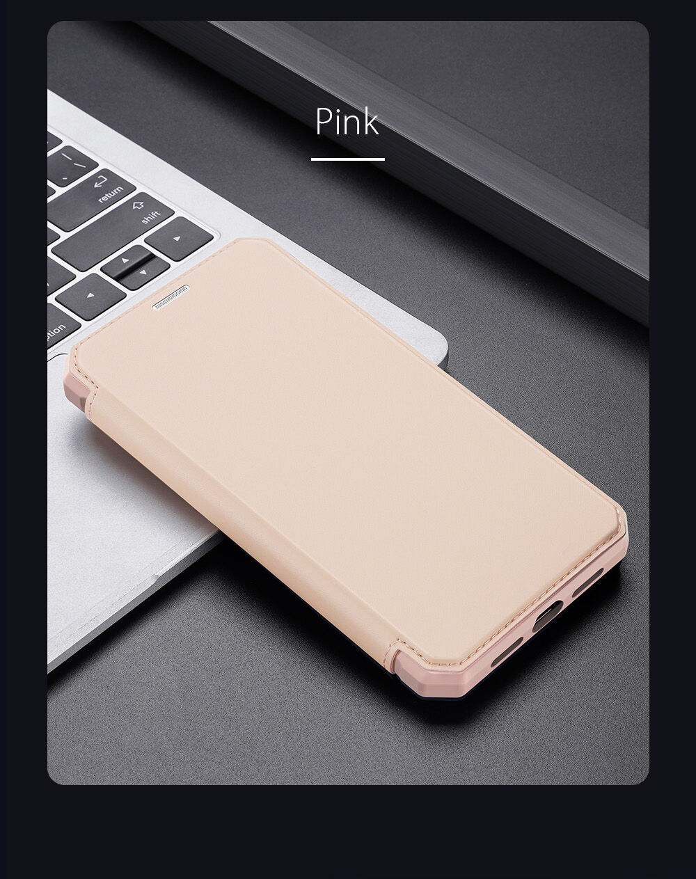Dux Ducis flipové pouzdro se slotem na karty pro iPhone XR - černé