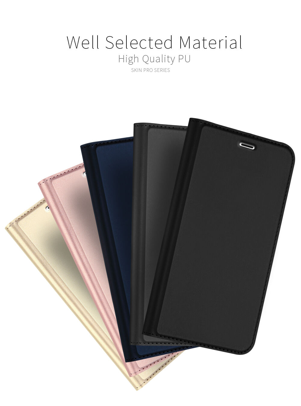 Dux Ducis flipové pouzdro se stojánkem pro iPhone 7 Plus / 8 Plus - tmavě modré