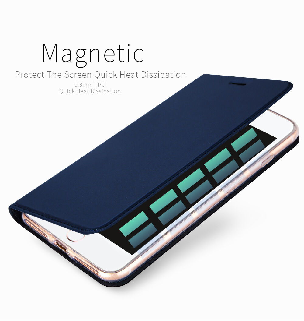 Dux Ducis flipové pouzdro se stojánkem pro iPhone 7 Plus / 8 Plus - tmavě šedé