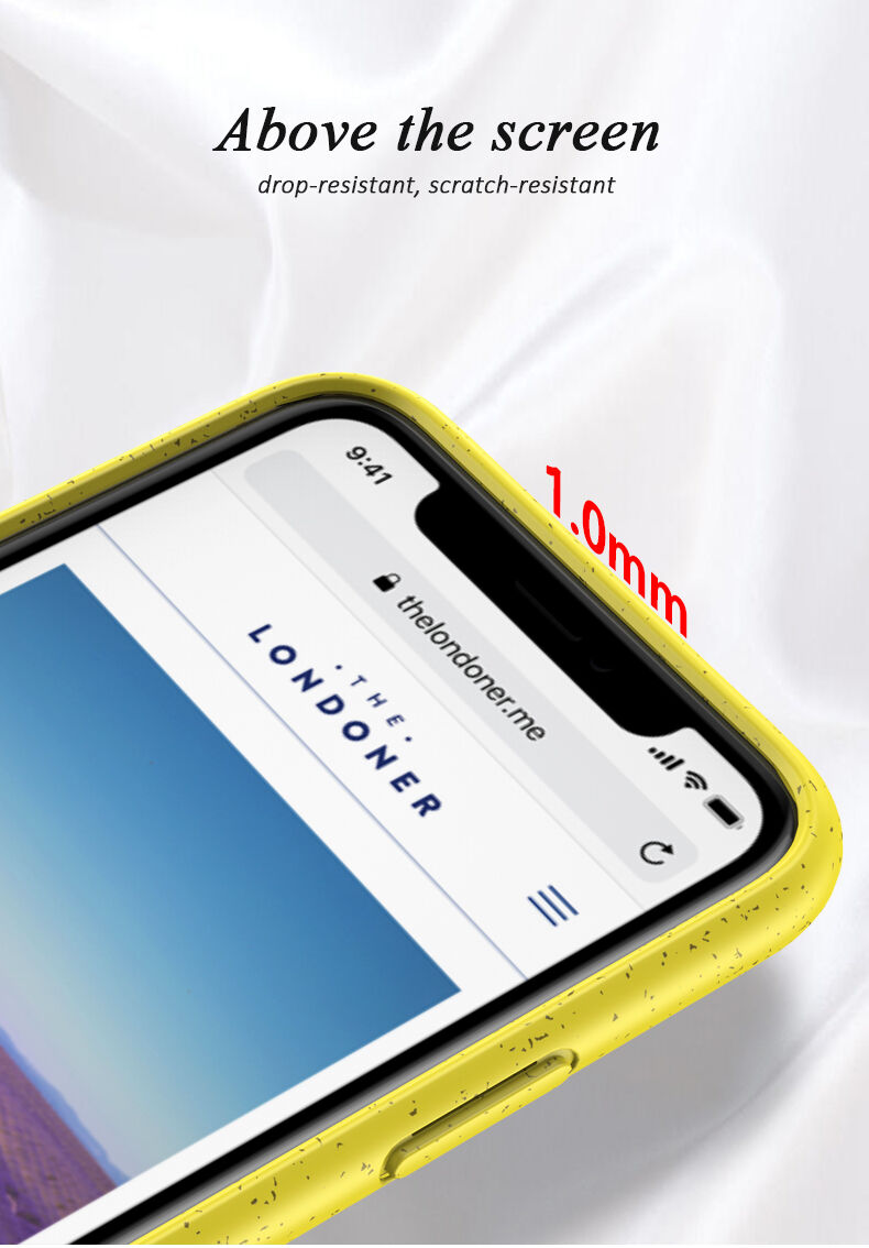 Matný ekologicky rozložitelný kryt pro iPhone 11 Pro - červený