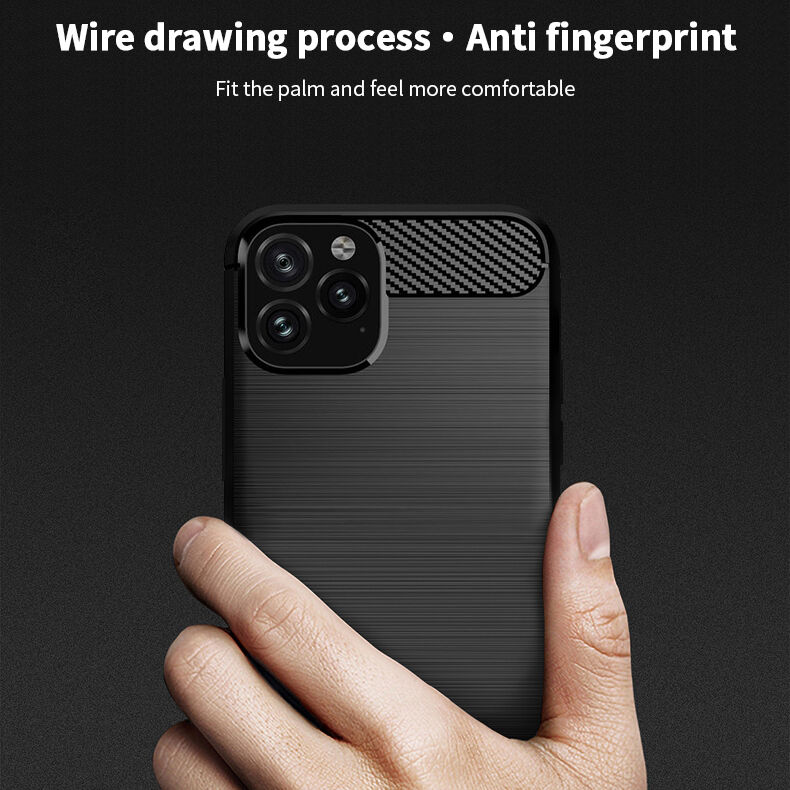 Mofi kryt s broušenou texturou pro iPhone 11 Pro - červený