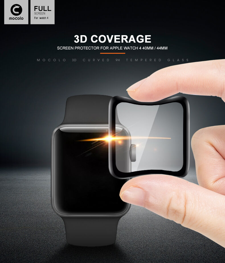 Mocolo tvrzené 3D sklo s měkkou hranou pro Apple Watch 40mm
