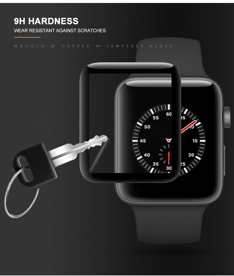 Mocolo tvrzené 3D sklo s měkkou hranou pro Apple Watch 40mm