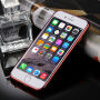 Obal na iPhone 6 / 6S s 360° ochranou a lesklými hranami - chrání přední i zadní stranu - červený
