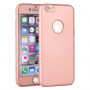 Plastový obal na iPhone 6 / 6S s 360° ochranou - chrání přední i zadní stranu - růžově zlatý (Rose Gold)