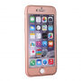 Plastový obal na iPhone 6 / 6S s 360° ochranou - chrání přední i zadní stranu - růžově zlatý (Rose Gold)