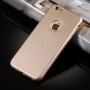 Plastový obal na iPhone 6 Plus / 6S Plus s 360° ochranou - chrání přední i zadní stranu - zlatý