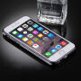 Obal na iPhone 6 Plus / 6S Plus s 360° ochranou a lesklými hranami - chrání přední i zadní stranu - šedý