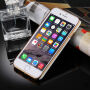 Obal na iPhone 6 Plus / 6S Plus s 360° ochranou a lesklými hranami - chrání přední i zadní stranu - zlatý
