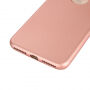 Silikonový obal na iPhone 8 Plus / 7 Plus s 360° ochranou - chrání přední i zadní stranu - růžově zlatý (Rose Gold)