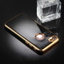Obal na iPhone 8 / 7 s 360° ochranou a lesklými hranami - chrání přední i zadní stranu - černý