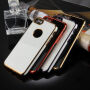 Obal na iPhone 8 / 7 s 360° ochranou a lesklými hranami - chrání přední i zadní stranu - zlatý