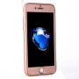 Silikonový obal na iPhone 8 / 7 s 360° ochranou - chrání přední i zadní stranu - růžově zlatý (Rose Gold)