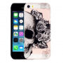 Ochranný kryt výtvarné zpracování pro iPhone 5 / 5S / SE (2016) - lebka