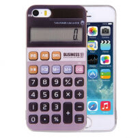 Kryt na iPhone 5 / 5S / SE (2016) s motivem kalkulačky - šedý